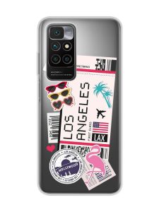 Прозорий чохол для Xiaomi Redmi 10 :: Подорожі. Лос-Анджелес (принт 328)