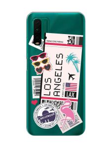 Прозорий чохол на Xiaomi Redmi 9T  :: Подорожі. Лос-Анджелес (принт 328)