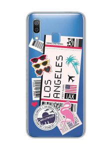 Прозорий чохол для Samsung Galaxy A30 (2019)/A20 (2019) :: Подорожі. Лос-Анджелес (принт 328)