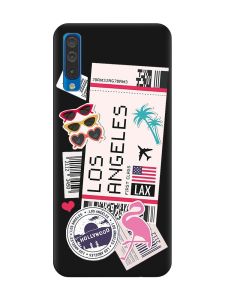 Матовий чорний чохол на Samsung Galaxy A50 (2019) A505 :: Подорожі. Лос-Анджелес (принт 328)