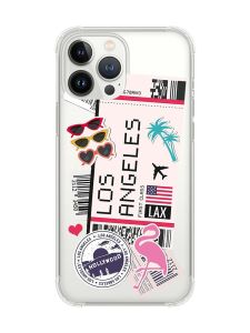 Чохол із потовщеними кутами на iPhone 14 Pro Max :: Подорожі. Лос-Анджелес (принт 328)