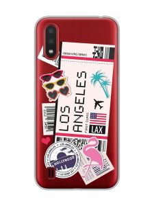 Прозорий чохол для Samsung Galaxy A01 :: Подорожі. Лос-Анджелес (принт 328)