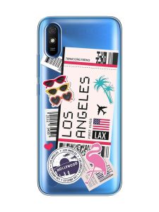 Прозорий чохол на Xiaomi Redmi 9A  :: Подорожі. Лос-Анджелес (принт 328)
