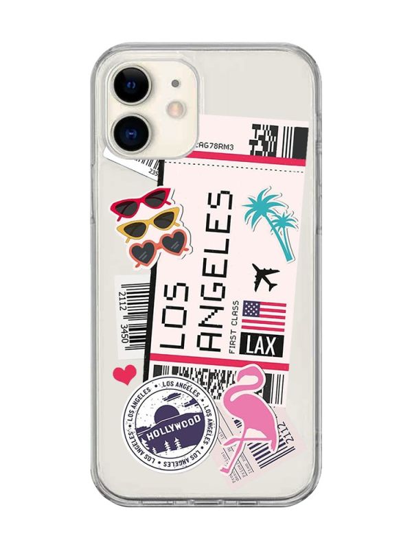 Прозорий чохол на iPhone 12 mini :: Подорожі. Лос-Анджелес (принт 328)
