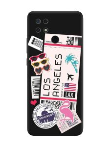 Матовий чорний чохол на Xiaomi Redmi 10C :: Подорожі. Лос-Анджелес (принт 328)