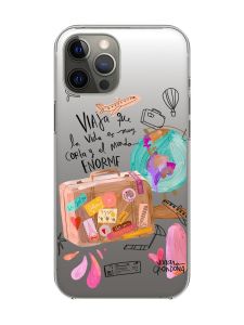 Прозорий чохол на iPhone 12 Pro Max :: Настрій подорожувати (принт 329)