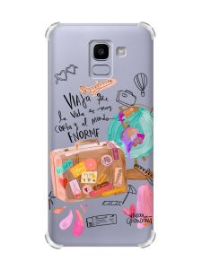 Чохол із потовщеними кутами на Samsung Galaxy J6 (2018) J600F :: Настрій подорожувати (принт 329)