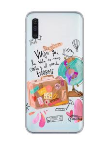 Прозорий чохол на Samsung Galaxy A50 (2019) A505 :: Настрій подорожувати (принт 329)