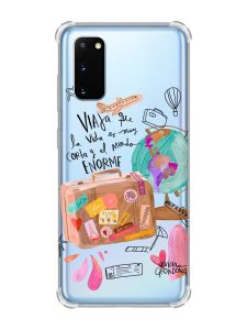 Чохол із потовщеними кутами на Samsung Galaxy S20 Plus :: Настрій подорожувати (принт 329)