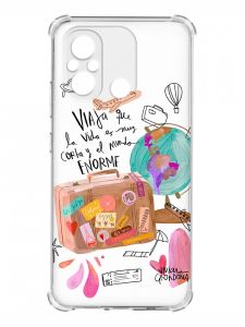 Чохол з потовщеними кутами на Xiaomi Redmi 12C :: Настрій подорожувати (принт 329)