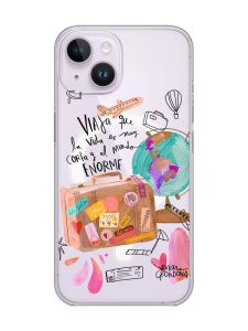 Магнітний чохол на iPhone 14 із підтримкою MagSafe :: Настрій подорожувати (принт 329)