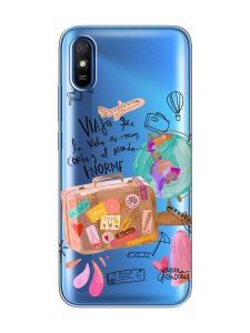 Прозорий чохол на Xiaomi Redmi 9A  :: Настрій подорожувати (принт 329)