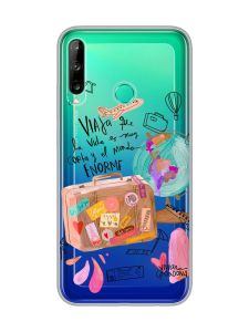 Прозорий чохол для Huawei Р40 lite E / Y7p  :: Настрій подорожувати (принт 329)
