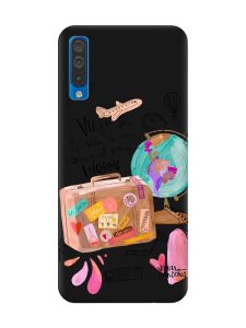 Матовий чорний чохол на Samsung Galaxy A50 (2019) A505 :: Настрій подорожувати (принт 329)
