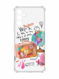Чохол з потовщеними кутами на Samsung Galaxy A34 5G :: Настрій подорожувати (принт 329)