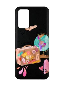 Матовий чорний чохол на Xiaomi Redmi Note 11 4G :: Настрій подорожувати (принт 329)