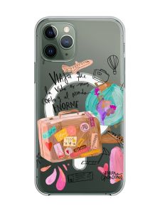 Магнітний чохол на iPhone 12/12 Pro із підтримкою MagSafe :: Настрій подорожувати (принт 329)