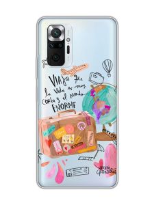 Прозорий чохол для Xiaomi Redmi Note 10 Pro/10 Pro Max :: Настрій подорожувати (принт 329)