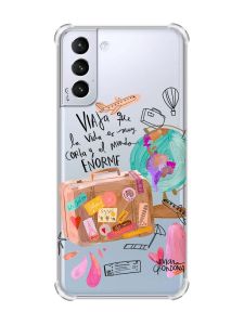 Чохол з потовщеними кутами на Samsung Galaxy S21 (G991) :: Настрій подорожувати (принт 329)