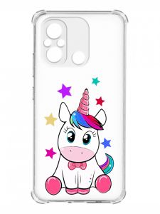 Чохол з потовщеними кутами на Xiaomi Redmi 12C :: Єдиноріг (принт 102)