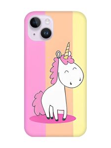 Магнітний чохол на iPhone 14 із підтримкою MagSafe :: Єдиноріг (принт 104)