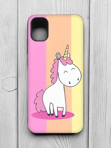 Матовий чохол з чорними боками на Samsung Galaxy A04E/A042 :: Єдиноріг (принт 104)