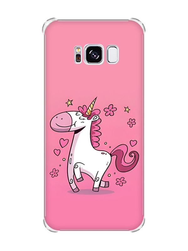 Чохол з потовщеними кутами на Samsung Galaxy S8 :: Єдиноріг (принт 105)