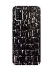 Захисна плівка Шкіра крокодила (чорна) на задню панель для Samsung A41