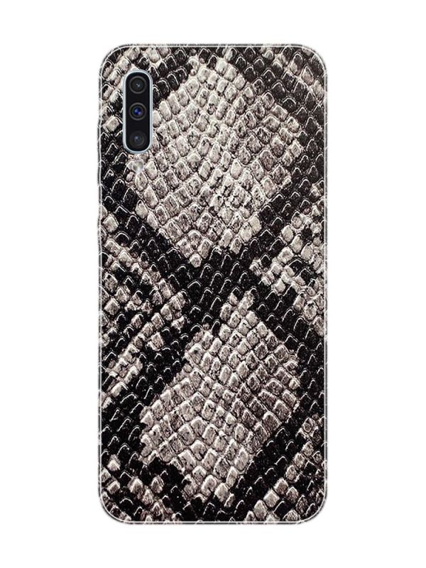 Захисна плівка Шкіра пітона (сіра) на задню панель для Samsung A50 (2019)/A505