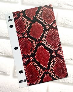 Захисна плівка Шкіра пітона (червона) на задню панель для Samsung A7