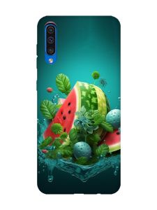 Матовий чохол з рожевими боками на Samsung Galaxy A50 (2019) A505 :: Кавунова фантазія (принт 337)
