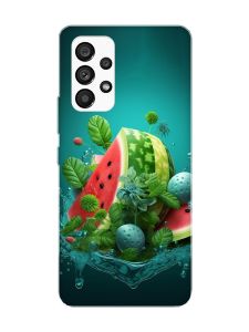 Матовий чохол з рожевими боками на Samsung Galaxy A53 4G/5G :: Кавунова фантазія (принт 337)