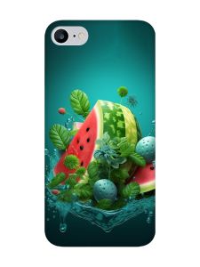 Матовий чохол з чорними боками на iPhone 7 / 8 :: Кавунова фантазія (принт 337)