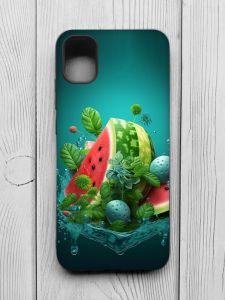 Матовий чохол з чорними боками на Samsung Galaxy A04E/A042 :: Кавунова фантазія (принт 337)