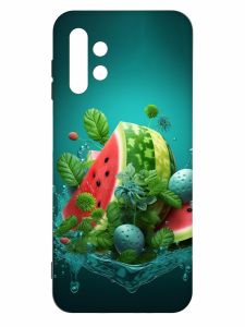 Матовий чохол з чорними боками на Samsung Galaxy A13 4G :: Кавунова фантазія (принт 337)