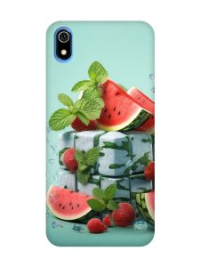 Матовий чохол з рожевими боками на Xiaomi Redmi 7A :: Кавунова свіжість (принт 338)