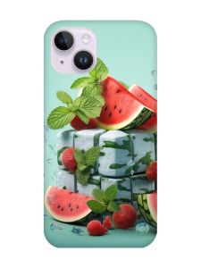 Чохол із захистом камери на iPhone 14 :: Кавунова свіжість (принт 338)