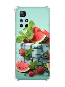 Чохол з потовщеними кутами на Xiaomi Redmi Note 11 4G :: Кавунова свіжість (принт 338)