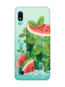Матовий чохол з рожевими боками на Samsung Galaxy A10 (2019) A105 :: Кавуновий айсберг (принт 339)