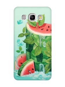 Матовий чохол з рожевими боками на Samsung Galaxy J5(2016) J510 :: Кавуновий айсберг (принт 339)