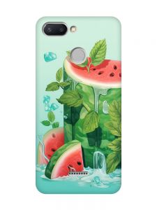 Матовий чохол з рожевими боками на Xiaomi Redmi 6 :: Кавуновий айсберг (принт 339)