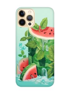 Матовий чохол з чорними боками на Apple iPhone 12 Pro Max :: Кавуновий айсберг (принт 339)