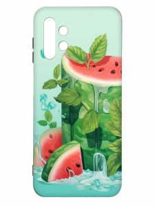 Матовий чохол з чорними боками на Samsung Galaxy A13 4G :: Кавуновий айсберг (принт 339)