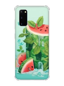 Чохол із потовщеними кутами на Samsung Galaxy S20 Plus :: Кавуновий айсберг (принт 339)