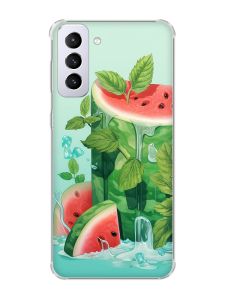 Чохол з потовщеними кутами на Samsung Galaxy S21 Plus :: Кавуновий айсберг (принт 339)