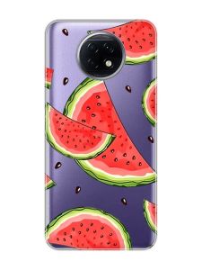 Прозорий чохол на Xiaomi Redmi Note 9T/Redmi Note 9 5G :: Скибки кавуна (принт 342)