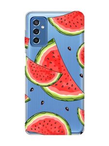 Прозорий чохол на Samsung Galaxy M52 :: Скибки кавуна (принт 342)