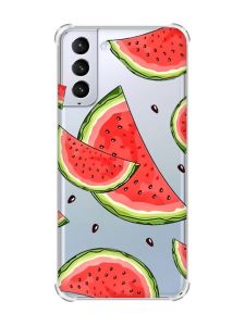 Чохол з потовщеними кутами на Samsung Galaxy S21 (G991) :: Скибки кавуна (принт 342)