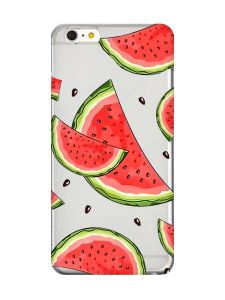 Прозорий чохол на iPhone 6+/6 Plus :: Скибки кавуна (принт 342)