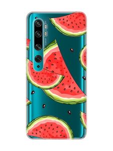 Прозорий чохол на Xiaomi Mi Note 10/Note 10 Pro :: Скибки кавуна (принт 342)